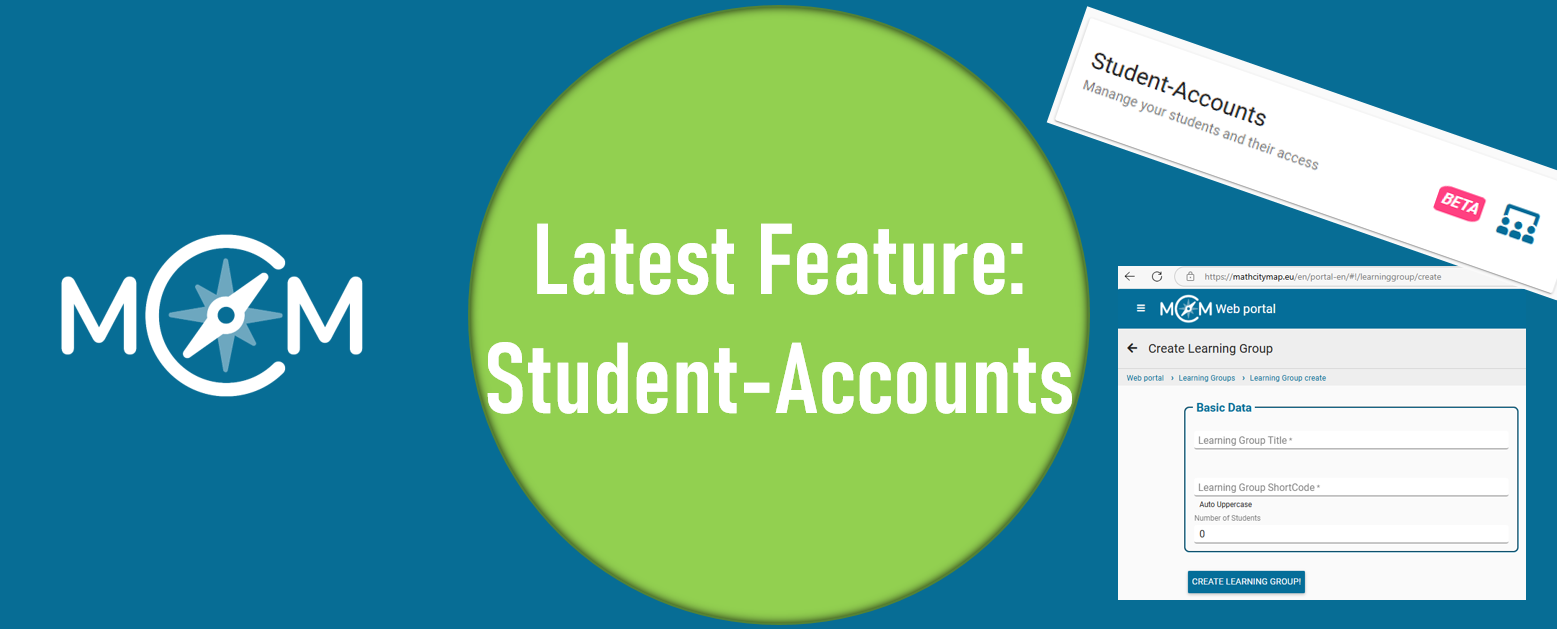 Latest Feature on MathCityMap: Student-Accounts